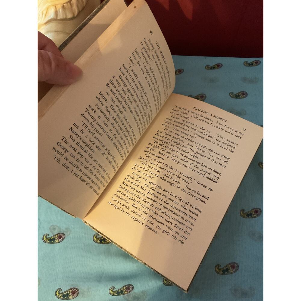 1954 Hardback The Scarlett Slipper Mystery Nancy Drew - Picture 13 of 13